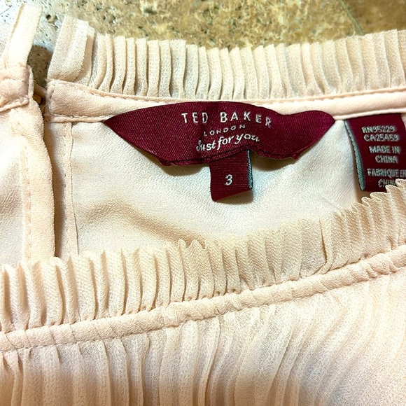 TED BAKER PEACHY PINK BLOUSE - Picture 6 of 8